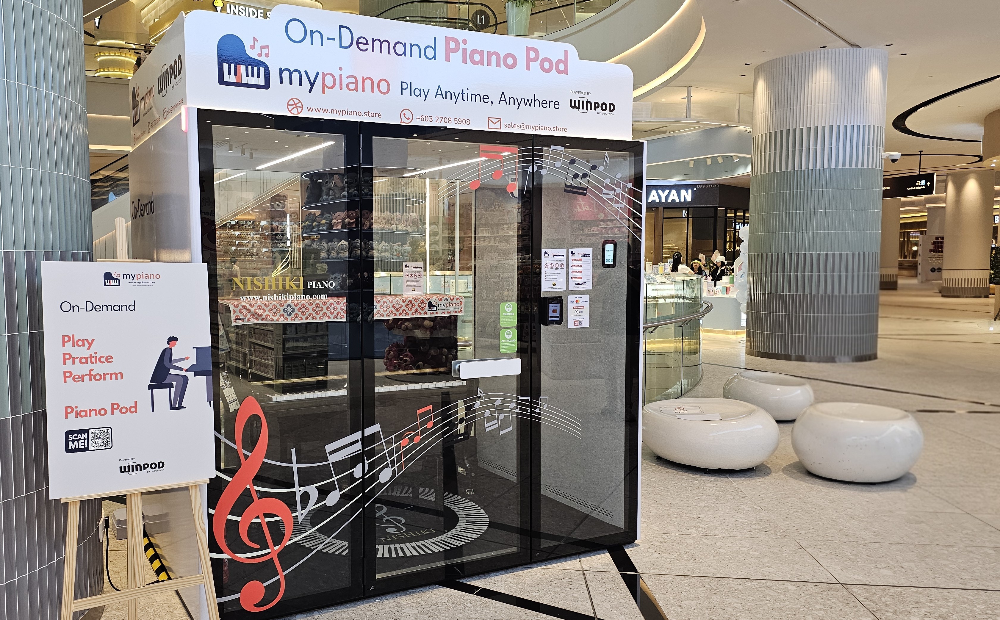 mypiano Piano Pod at Sunway Square